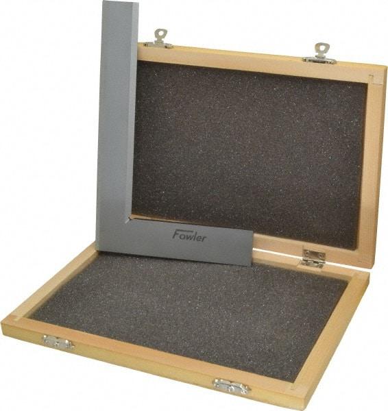Fowler - 8-1/2" Blade Length, 5-1/8" Base Length Tool Steel Square - 0.0002" Accuracy, Beveled Edge - Industrial Tool & Supply
