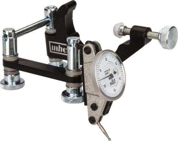 Fowler - 0.0005" Graduation, 0.06" Max Meas, 0-15-0 Dial Reading, Indicator & Base Kit - 1-1/2" Dial Diam - Industrial Tool & Supply