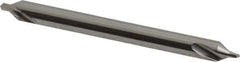 Made in USA - #1 Plain Cut 60° Incl Angle Solid Carbide Combo Drill & Countersink - Industrial Tool & Supply