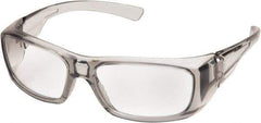 PYRAMEX - +2, Clear Lenses, Scratch Resistant, Framed Magnifying Safety Glasses - UV Protection, Gray Nylon Frame, ANSI Z87.1 - Industrial Tool & Supply