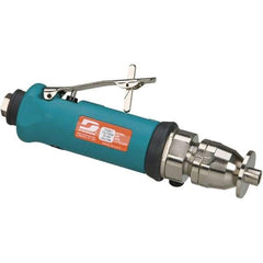 Dynabrade - 1/4 Inch Collet, 0.7 hp, 20,000 RPM Compact Router - 1/4 NPT Inlet, 90 psi Air Pressure, 38 CFM - Industrial Tool & Supply