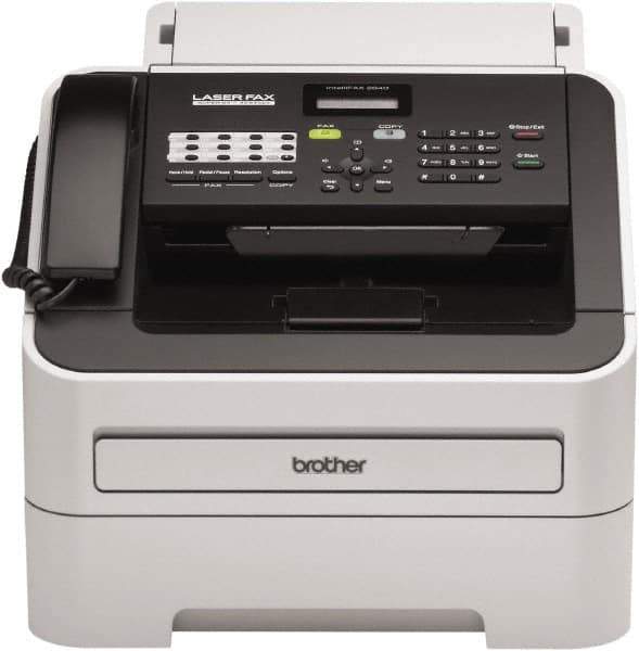 Brother - Silver Fax Machine - Use with Paper - Industrial Tool & Supply