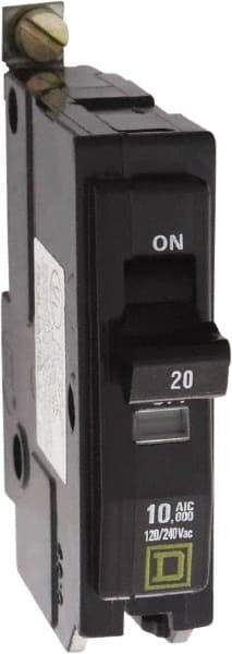 Square D - 50 Amp, 240 VAC, 1 Pole, Bolt On Miniature Circuit Breaker - 8-2 AWG - Industrial Tool & Supply