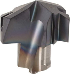 Iscar - Series ICP, 27mm Diam Grade IC908 140° Replaceable Drill Tip - Carbide, TiAlN Finish, 27 Seat Size - Industrial Tool & Supply