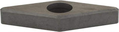 Hertel - 1/2" Inscribed Circle, Diamond (Shape) External Turning Shim for Indexables - 3/16" Thick, IVSN Shim Style, Negative Rake, Neutral Cut - Industrial Tool & Supply