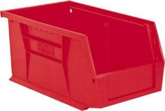 Durham - 11-3/8" Deep, Red Plastic Hang and Stack Bins - 5" High x 5-1/2" Wide x 11-3/8" Long - Industrial Tool & Supply