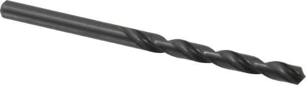 Walter-Titex - #5 118° High Speed Steel Jobber Drill - Oxide Finish, Right Hand Cut, Spiral Flute, Straight Shank, 3-3/8" OAL, Standard Point - Industrial Tool & Supply