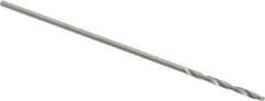 Walter-Titex - 0.45mm 118° High Speed Steel Jobber Drill - Oxide Finish, Right Hand Cut, Spiral Flute, Straight Shank, 25/32" OAL, Standard Point - Industrial Tool & Supply