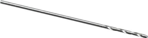 Walter-Titex - 0.55mm 118° High Speed Steel Jobber Drill - Oxide Finish, Right Hand Cut, Spiral Flute, Straight Shank, 15/16" OAL, Standard Point - Industrial Tool & Supply