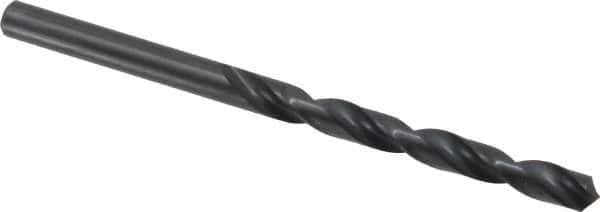 Walter-Titex - 6.3mm 118° High Speed Steel Jobber Drill - Oxide Finish, Right Hand Cut, Spiral Flute, Straight Shank, 3-31/32" OAL, Standard Point - Industrial Tool & Supply