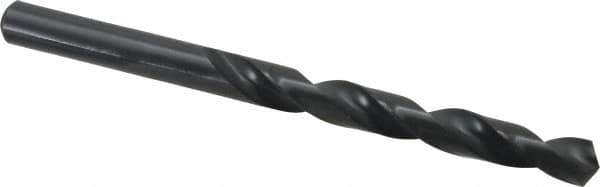 Walter-Titex - 9.6mm 118° High Speed Steel Jobber Drill - Oxide Finish, Right Hand Cut, Spiral Flute, Straight Shank, 5-15/64" OAL, Standard Point - Industrial Tool & Supply