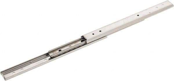 Sugatsune - 7-57/64" Slide Length, 9-1/32" Travel Length, Stainless Steel Ball Bearing Slide - 66 Lb Capacity at Full Extension - Industrial Tool & Supply