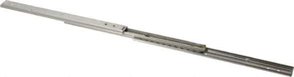 Sugatsune - 9-55/64" Slide Length, 10-39/64" Travel Length, Stainless Steel Ball Bearing Slide - 66 Lb Capacity at Full Extension - Industrial Tool & Supply