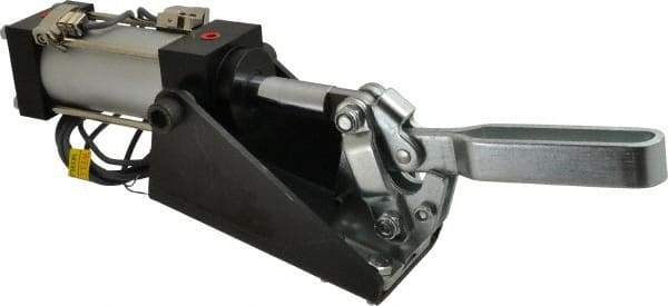 Gibraltar - 800 Lb Inner Hold Capacity, Vert Mount, Air Power Hold-Down Toggle Clamp - 1/8 NPT Port, 95° Bar Opening, 2-1/4" Height Under Bar - Industrial Tool & Supply