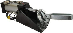 Gibraltar - 800 Lb Inner Hold Capacity, Vert Mount, Air Power Hold-Down Toggle Clamp - 1/8 NPT Port, 95° Bar Opening, 2-1/4" Height Under Bar - Industrial Tool & Supply