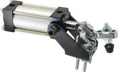 Gibraltar - 200 Lb Inner Hold Capacity, Vert Mount, Air Power Hold-Down Toggle Clamp - 1/8 NPT Port, 95° Bar Opening, 1.06" Height Under Bar - Industrial Tool & Supply