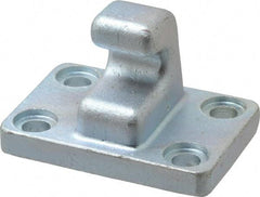 Gibraltar - 1 Lb Capacity, 0.41" Mounting Hole, Steel Clamp Latch Plate & Hook Assembly - 2.13" Base Length x 3.13" Base Width - Industrial Tool & Supply