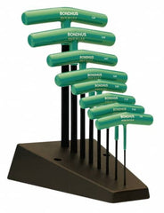 Bondhus - 8 Piece T9 to T40 T-Handle Torx Key Set - Industrial Tool & Supply