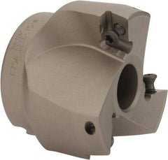 Iscar - 4 Inserts, 2" Cut Diam, 3/4" Arbor Diam, 0.827" Max Depth of Cut, Indexable Square-Shoulder Face Mill - 0/90° Lead Angle, 2" High, HP AD.. 2207.. Insert Compatibility, Series HP F90AT - Industrial Tool & Supply