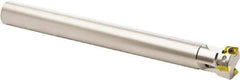 Seco - 94° Lead Angle, 25mm Min Cut Diam, 7mm Max Depth of Cut, Indexable Chamfer and Angle End Mill - 2 Inserts, XO.. 1204.. Insert Style, 200mm Overall Length, Through Coolant, Straight Shank - Industrial Tool & Supply