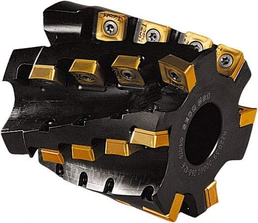 Seco - 24 Inserts, 80mm Cut Diam, 32mm Arbor Diam, 68mm Max Depth of Cut, Indexable Square-Shoulder Face Mill - 85mm High, AC.. 1506 & SCET 1206 Insert Compatibility - Industrial Tool & Supply