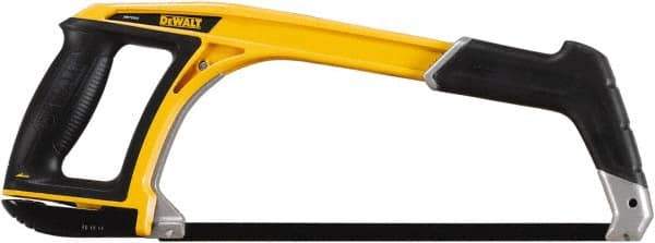 DeWALT - 12" Hacksaw - 4-3/4" Throat Depth, Aluminum Handle with Rubber Grip Insert, Ergonomically Design D-Style Handle - Industrial Tool & Supply