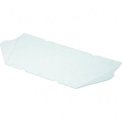 MSA - Face Shield Windows & Screens - 8X.06X17 W/CHIN PROT V-GARD PC AF/AS VISOR - Industrial Tool & Supply