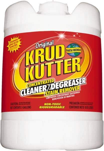 Krud Kutter - 5 Gal Bucket Cleaner/Degreaser - Liquid, Water-Based, Mild - Industrial Tool & Supply