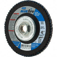 Norton - Flap Disc - Fiberglass Backing, Arbor Attaching System - Industrial Tool & Supply