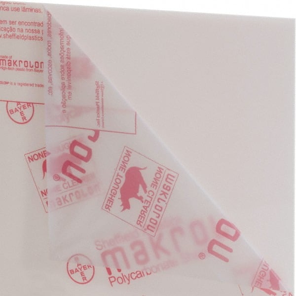 Made in USA - 51" x 4' x 3/16" White Polycarbonate Sheet - Industrial Tool & Supply