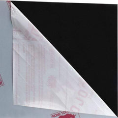 Made in USA - 3/16" Thick x 4' Wide x 4' Long, Polycarbonate Sheet - Black, Rockwell R-118 Hardness, ±10% Tolerance - Industrial Tool & Supply