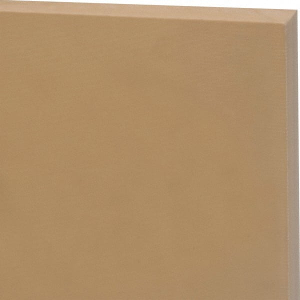 Made in USA - 1' x 1' x 1/4" Mustard Yellow Kevlar/Nylon Sheet - Industrial Tool & Supply