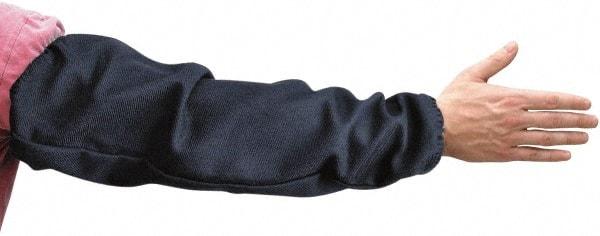 PRO-SAFE - Size Universal, Blue Denim Denim Sleeve - 23" Long Sleeve, White Serged Elastic Cuff - Industrial Tool & Supply