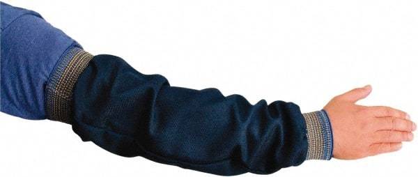 PRO-SAFE - Size Universal, Blue Denim Denim Sleeve - 18" Long Sleeve, 2" Elastic Cuff - Industrial Tool & Supply