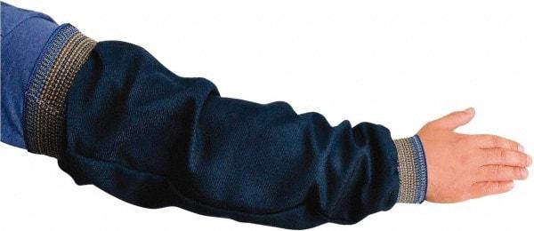 PRO-SAFE - Size Universal, Blue Denim Denim Sleeve - 23" Long Sleeve, Blue-Gold Elastic Cuff - Industrial Tool & Supply