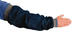 PRO-SAFE - Size Universal, Blue Denim Denim Sleeve - 23" Long Sleeve, Blue-Gold Elastic Cuff - Industrial Tool & Supply