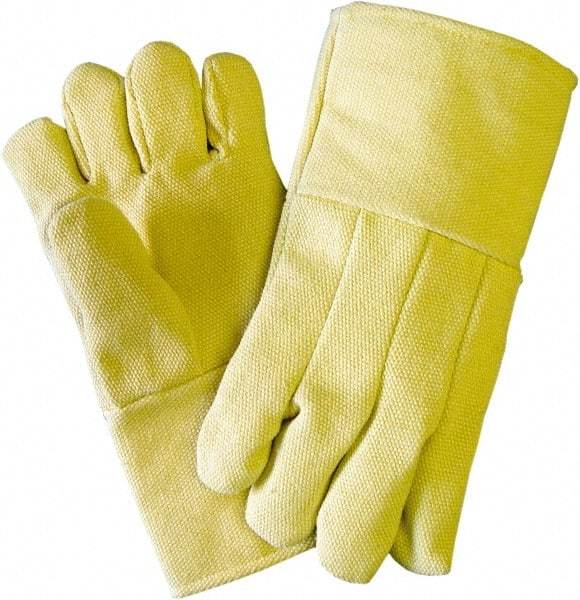 PRO-SAFE - Size Universal Wool Lined Kevlar Hot Mill Glove - 14" OAL, Slip-On Cuff, Straight Thumb - Industrial Tool & Supply