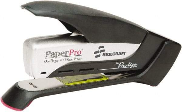 Ability One - 25 Sheet Desktop Stapler - Black & Silver - Industrial Tool & Supply