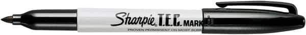 Sharpie - Black Permanent Marker - Fine Tip, TEC Certified Ink - Industrial Tool & Supply