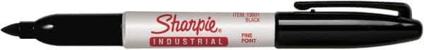 Sharpie - Black Permanent Marker - Fine Tip - Industrial Tool & Supply