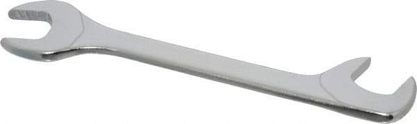 Facom - 13mm Stubby Extra Thin Open End Wrench - 4-23/32" OAL, Double End, Satin Finish, 15° & 75° Head Angle - Industrial Tool & Supply