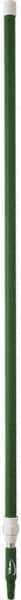 Vikan - 115 x 1-1/4" Aluminum Squeegee Handle - European Threaded Connection, Green, Telescoping - Industrial Tool & Supply