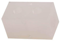 Made in USA - 3/8" Inlet, 1/4" Outlet Manifold - 2.38" Long x 1-1/4" Wide x 1-1/4" High, 0.2" Mount Hole, 2 Inlet Ports, 2 Outlet Ports - Industrial Tool & Supply