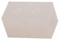 Made in USA - 1/2" Inlet, 3/8" Outlet Manifold - 2-3/4" Long x 1-1/2" Wide x 1-1/2" High, 0.2" Mount Hole, 2 Inlet Ports, 2 Outlet Ports - Industrial Tool & Supply