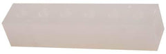 Made in USA - 1/2" Inlet, 3/8" Outlet Manifold - 6-3/4" Long x 1-1/2" Wide x 1-1/2" High, 0.2" Mount Hole, 2 Inlet Ports, 6 Outlet Ports - Industrial Tool & Supply