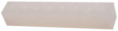 Made in USA - 3/8" Inlet, 1/4" Outlet Manifold - 7.63" Long x 1-1/4" Wide x 1-1/4" High, 0.2" Mount Hole, 2 Inlet Ports, 8 Outlet Ports - Industrial Tool & Supply