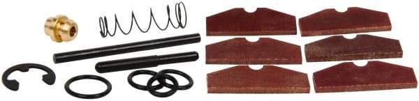 PRO-SOURCE - For Use with Impact Wrench, Repair Kit - Throttle Valve Stem 43-231H17, E-Ring 70129, (2) O-Rings OR01008108, (6) Rotor Blades 43-231F16, Pin 43-231H13, Valve Spring 43-231H08 - Industrial Tool & Supply