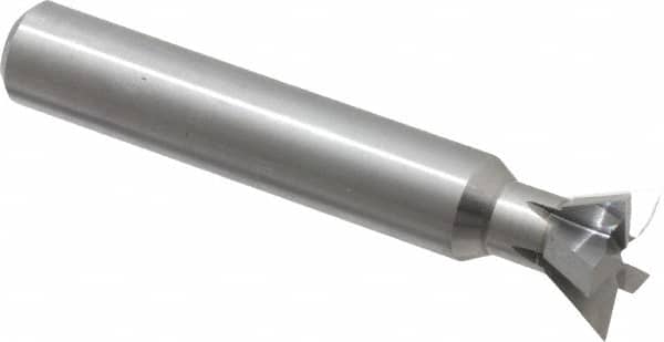 Made in USA - 3/4" Diam x 0.312" Wide Solid Carbide 60° Dovetail Cutter - Industrial Tool & Supply