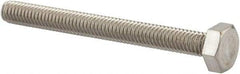 Value Collection - M4x0.70mm Metric Coarse, 40mm Length Under Head Hex Head Cap Screw - Fully Threaded, Grade 18-8 & Austenitic A2 Stainless Steel, Uncoated, 7mm Hex - Industrial Tool & Supply