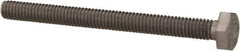 Value Collection - M4x0.70mm Metric Coarse, 45mm Length Under Head Hex Head Cap Screw - Fully Threaded, Grade 18-8 & Austenitic A2 Stainless Steel, Uncoated, 7mm Hex - Industrial Tool & Supply